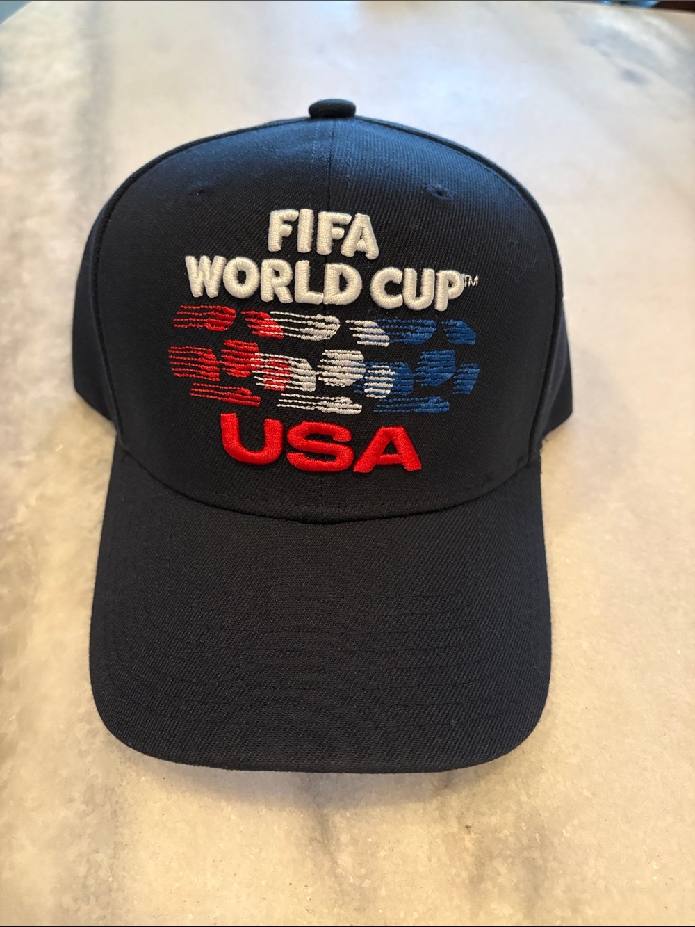 FIFA World Cup USA Embroidered Navy Baseball Cap new with tags